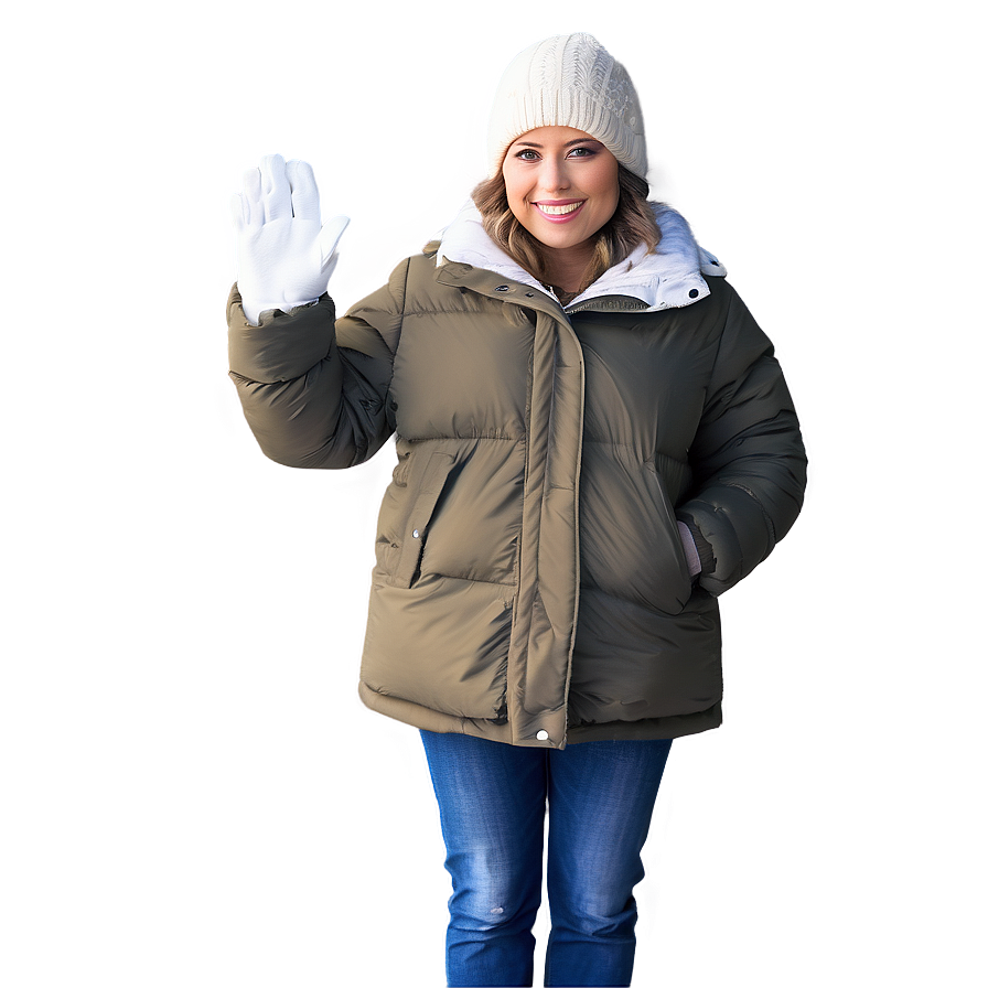 Random Person In Winter Coat Png 3 PNG image