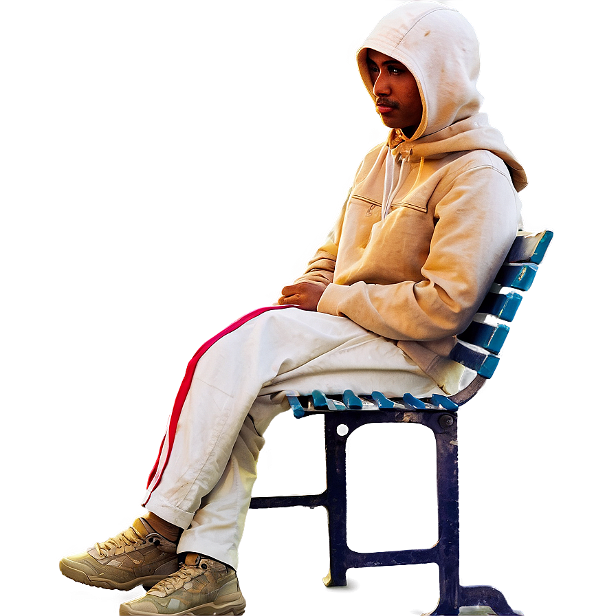 Random Person Sitting On Bench Png 06252024 PNG image