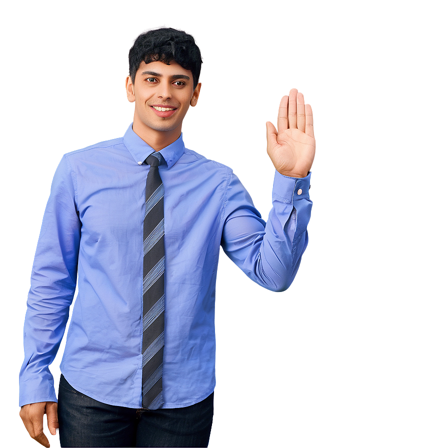 Random Person Waving Hand Png 06252024 PNG image