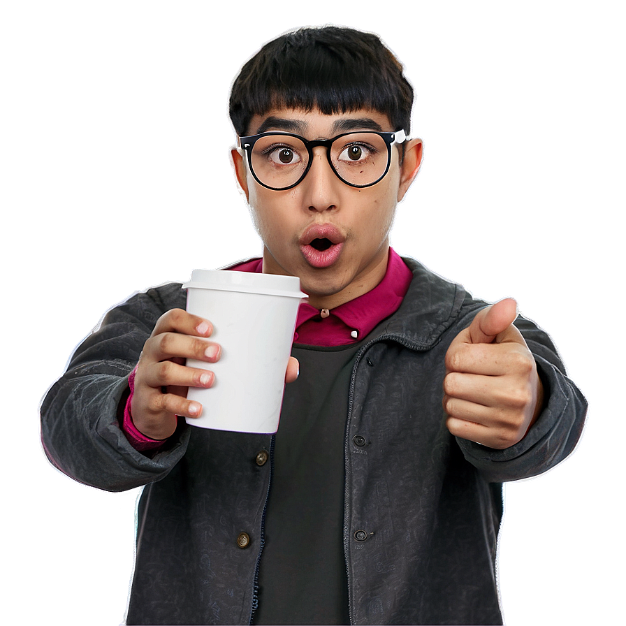 Random Person With Coffee Mug Png 06252024 PNG image