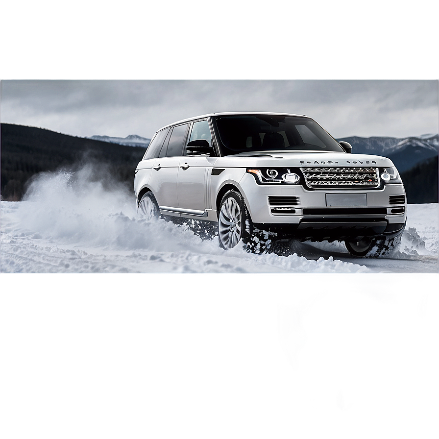 Range Rover In Snow Adventure Png 06252024 PNG image