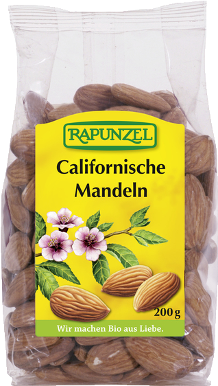 Rapunzel Californische Mandeln Packaging PNG image