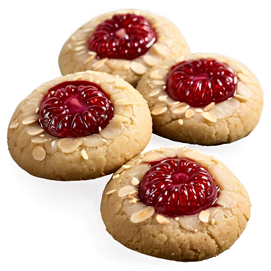 Raspberry Almond Thumbprint Cookie Png Fah95 PNG image