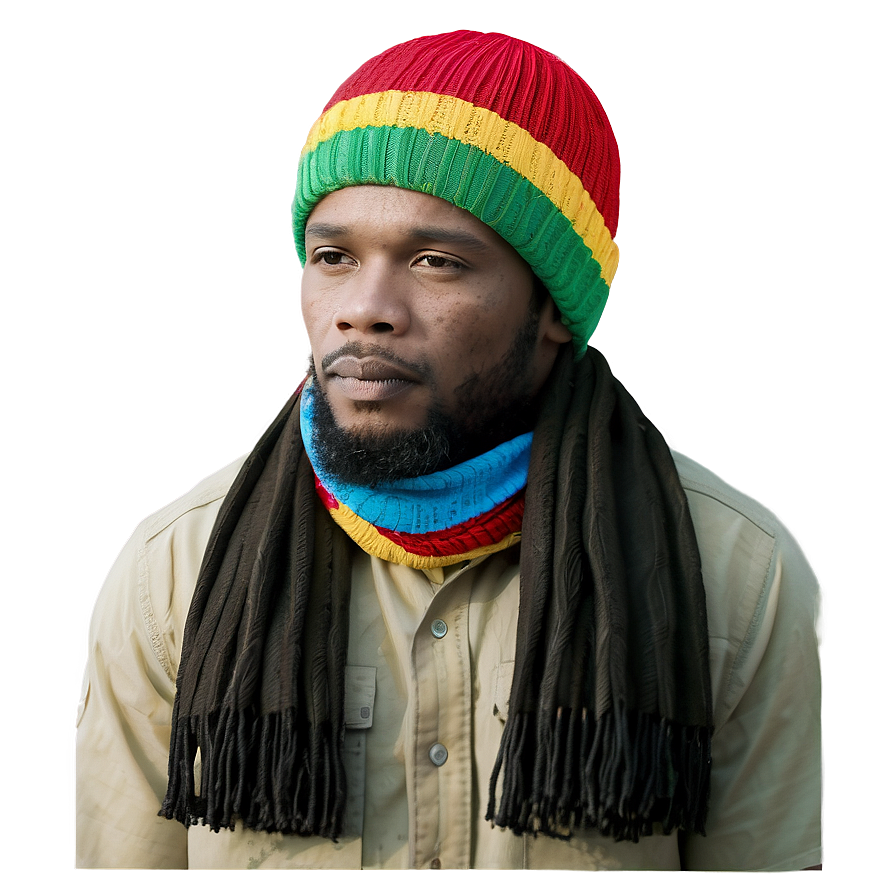 Rasta Hat And Scarf Set Png Gbr53 PNG image