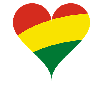 Rasta Heart Graphic PNG image