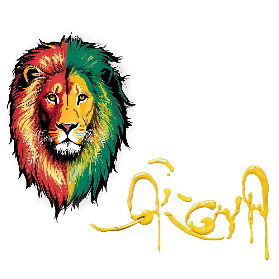 Rasta Lion On Grunge Background Png 91 PNG image