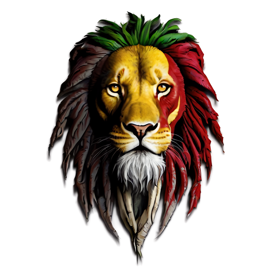 Rasta Lion Peace Symbol Png Onv PNG image