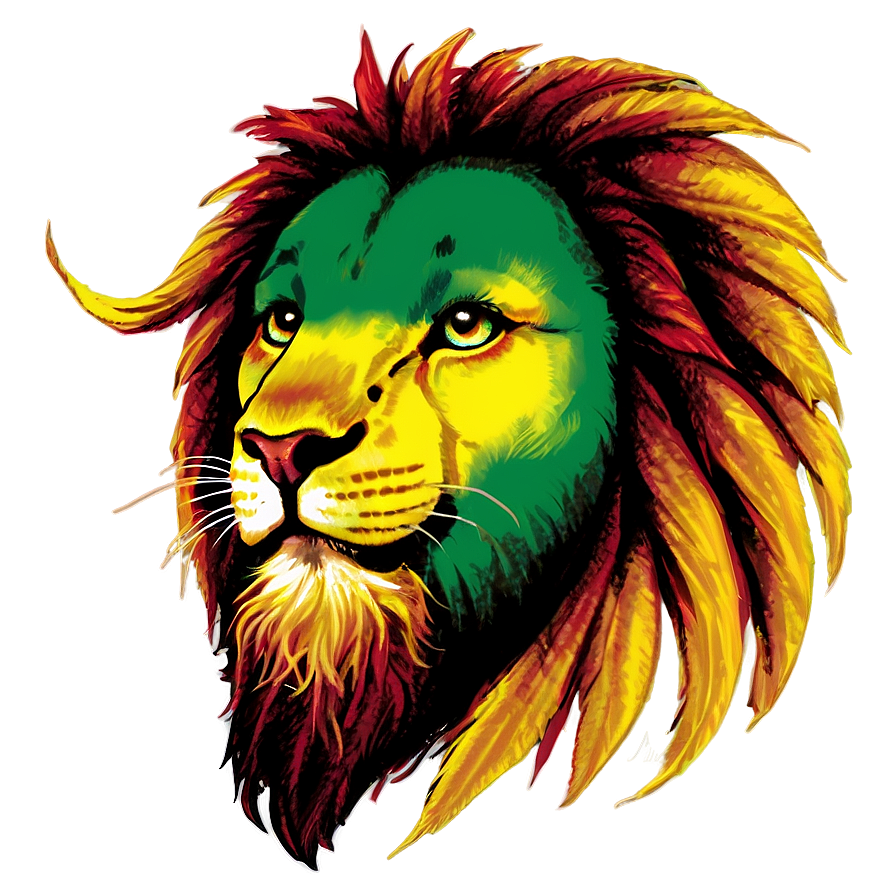 Rasta Lion Reggae Music Icon Png 06292024 PNG image