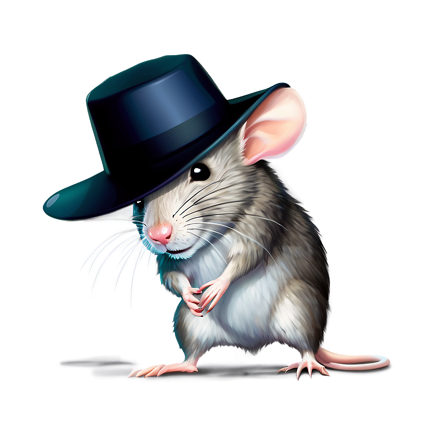 Rat In Hat Image Png Ktl14 PNG image