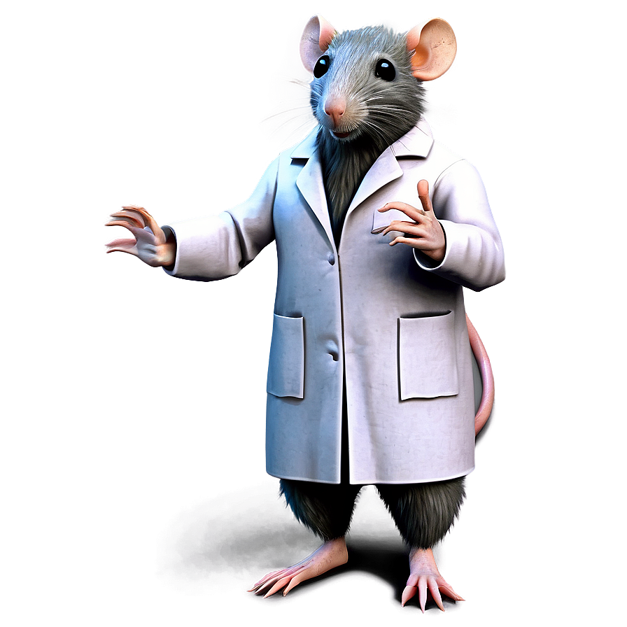 Rat In Lab Coat Png 05042024 PNG image