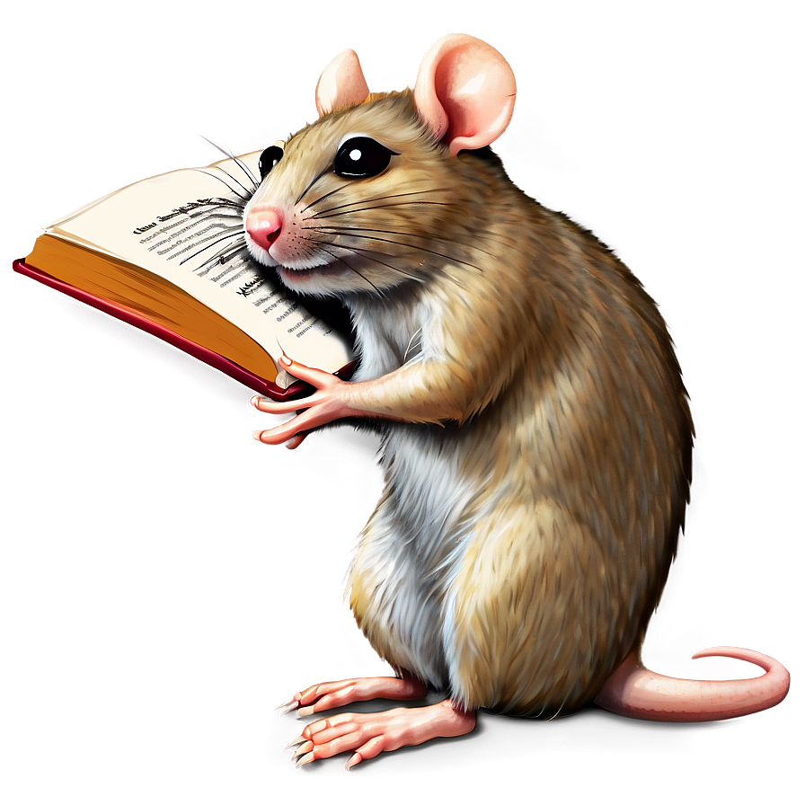 Rat With Book Png 73 PNG image