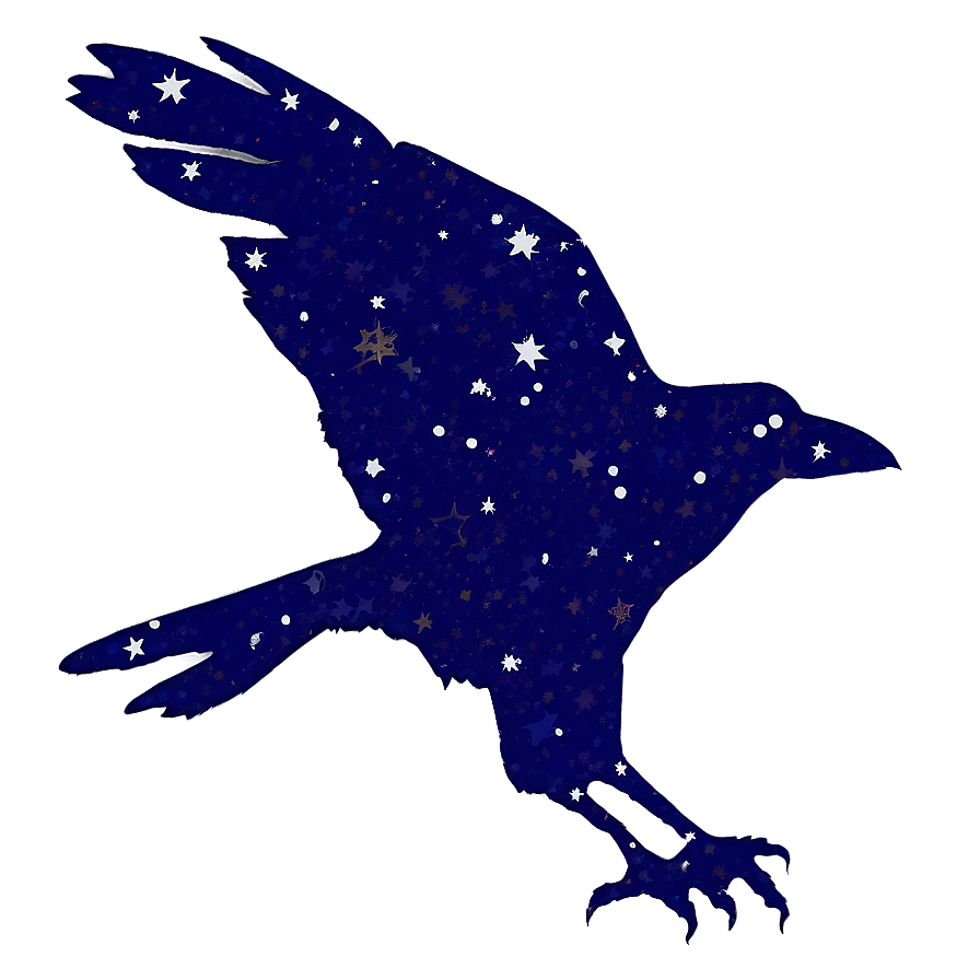 Raven Shaped Constellation Png 06122024 PNG image