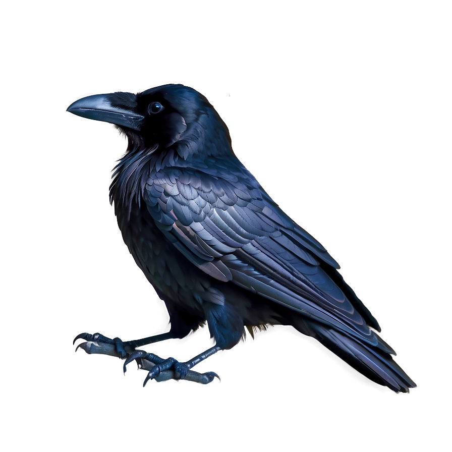 Raven Silhouette On White Png Ekp PNG image