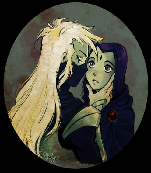 Ravenand Mysterious Blonde Character PNG image