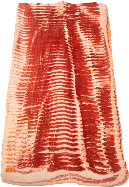 Raw Bacon Slices Texture PNG image