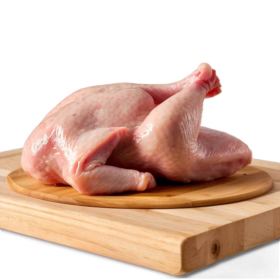 Raw Chicken On Cutting Board Png 06272024 PNG image