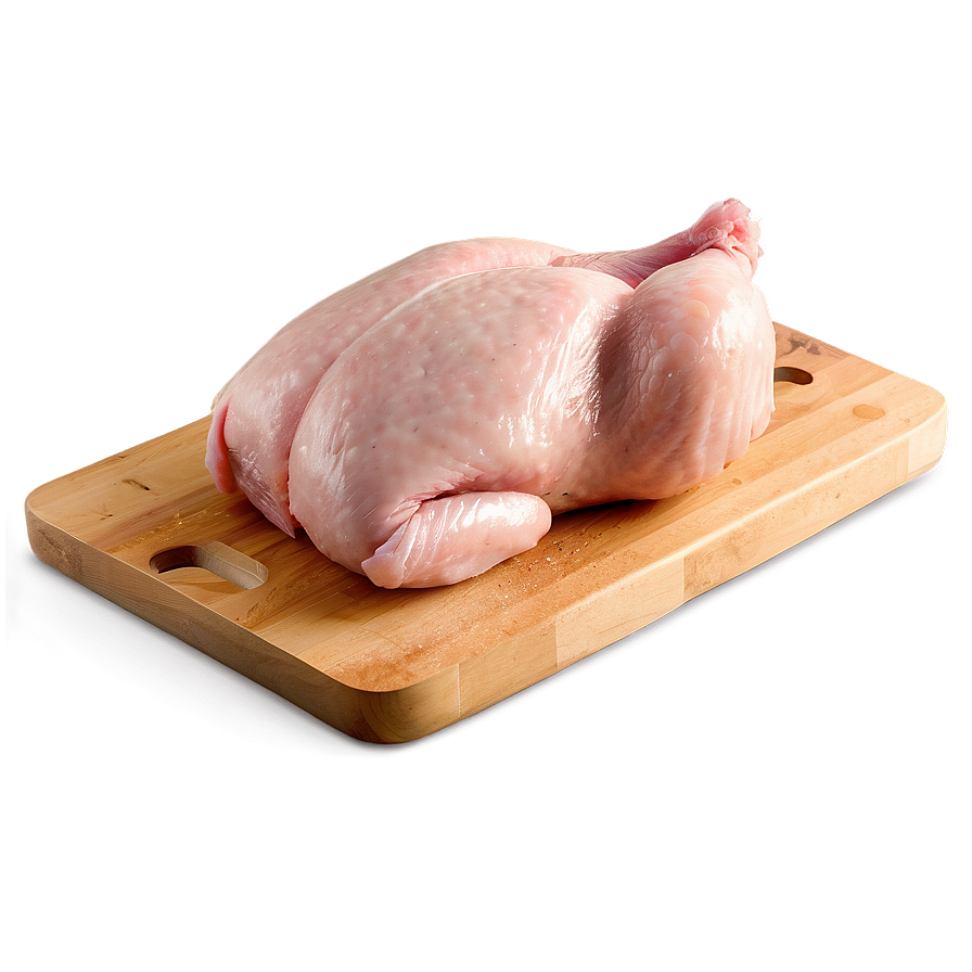 Raw Chicken On Cutting Board Png Rux90 PNG image