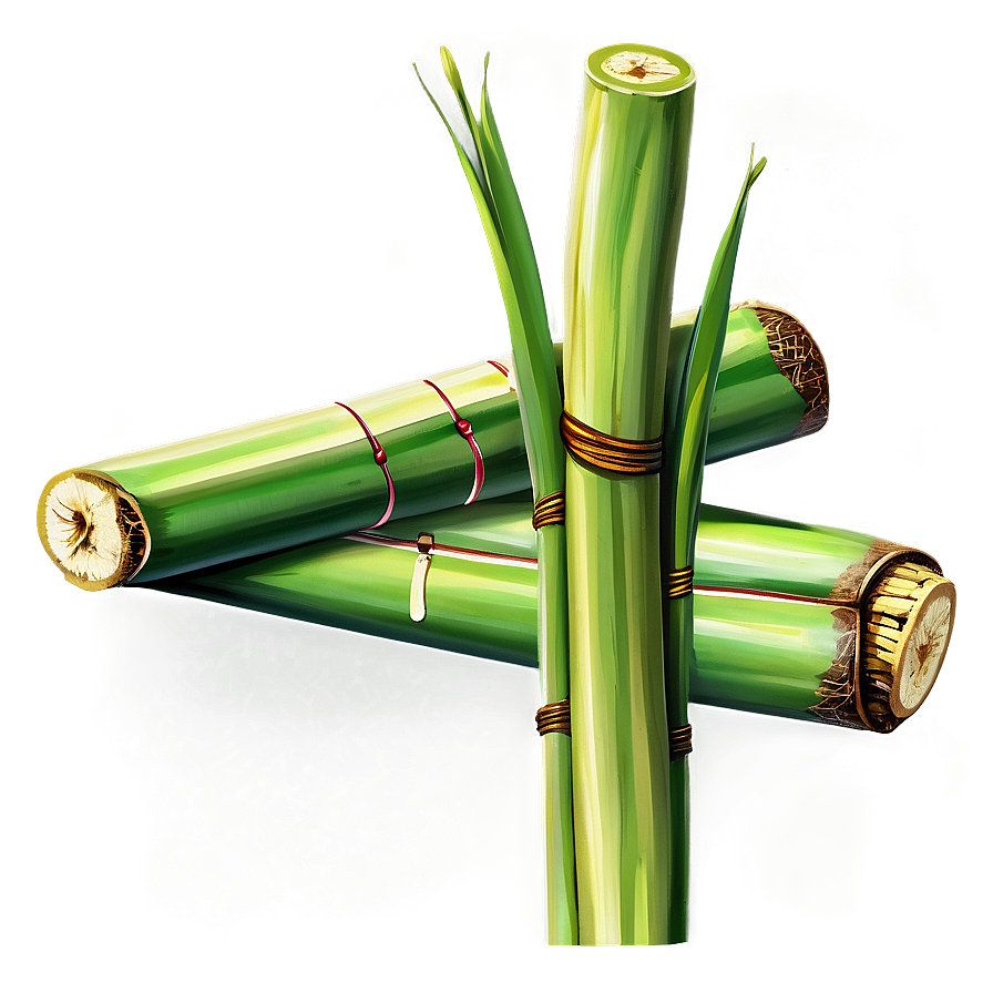 Raw Organic Sugarcane Png Evt82 PNG image