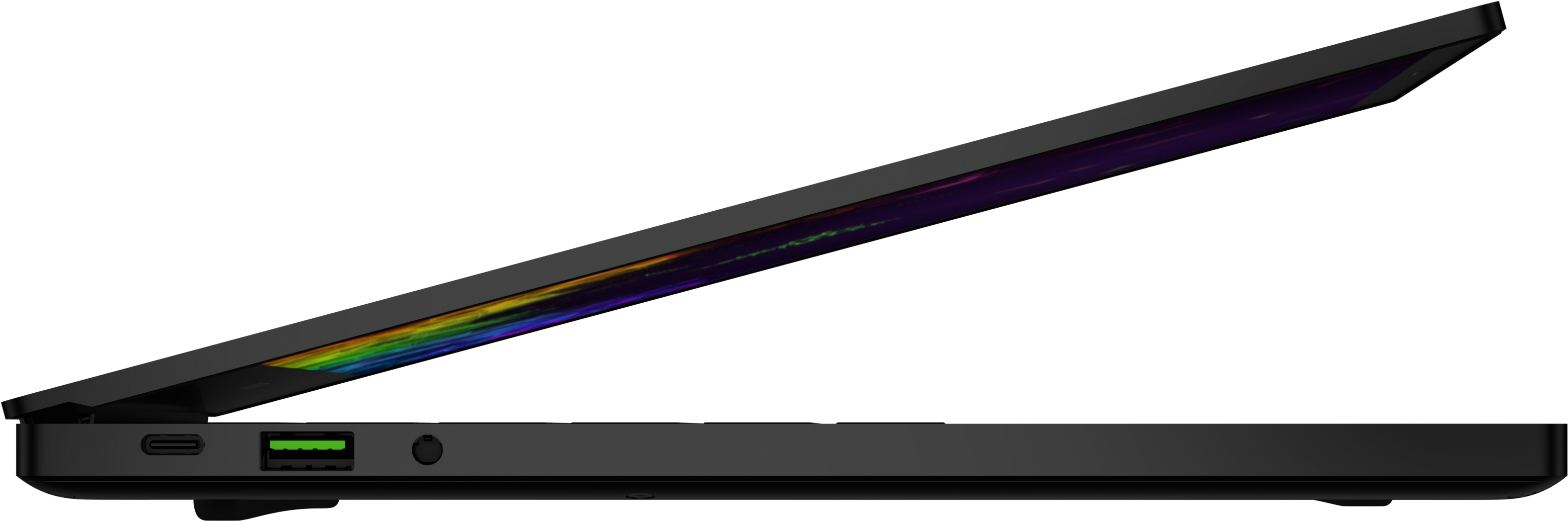 Razer Blade Laptop Side View PNG image