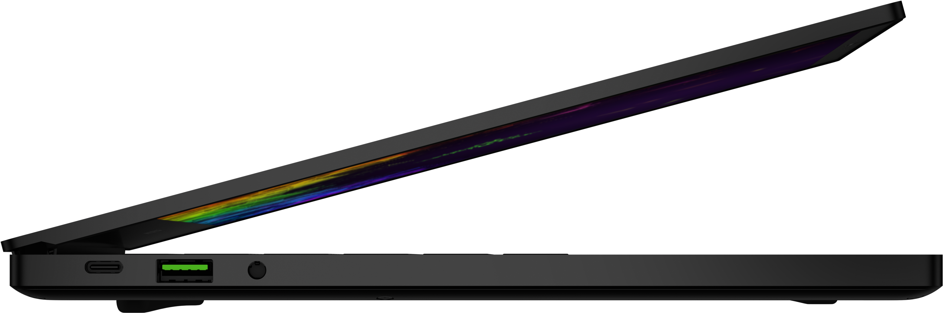 Razer Laptop Side View PNG image