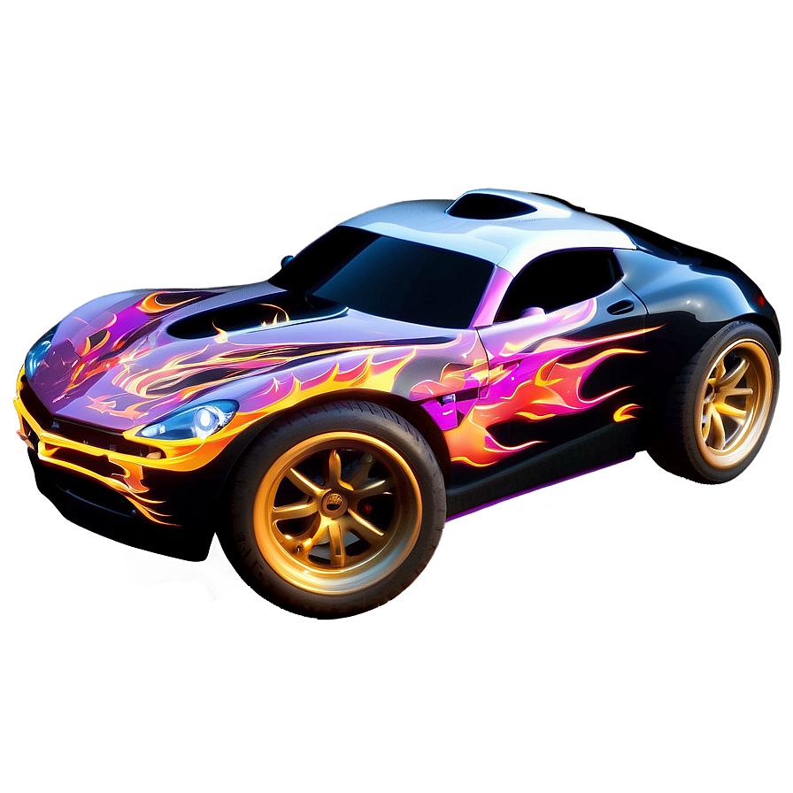 Rc Car With Flames Design Png Uyq9 PNG image