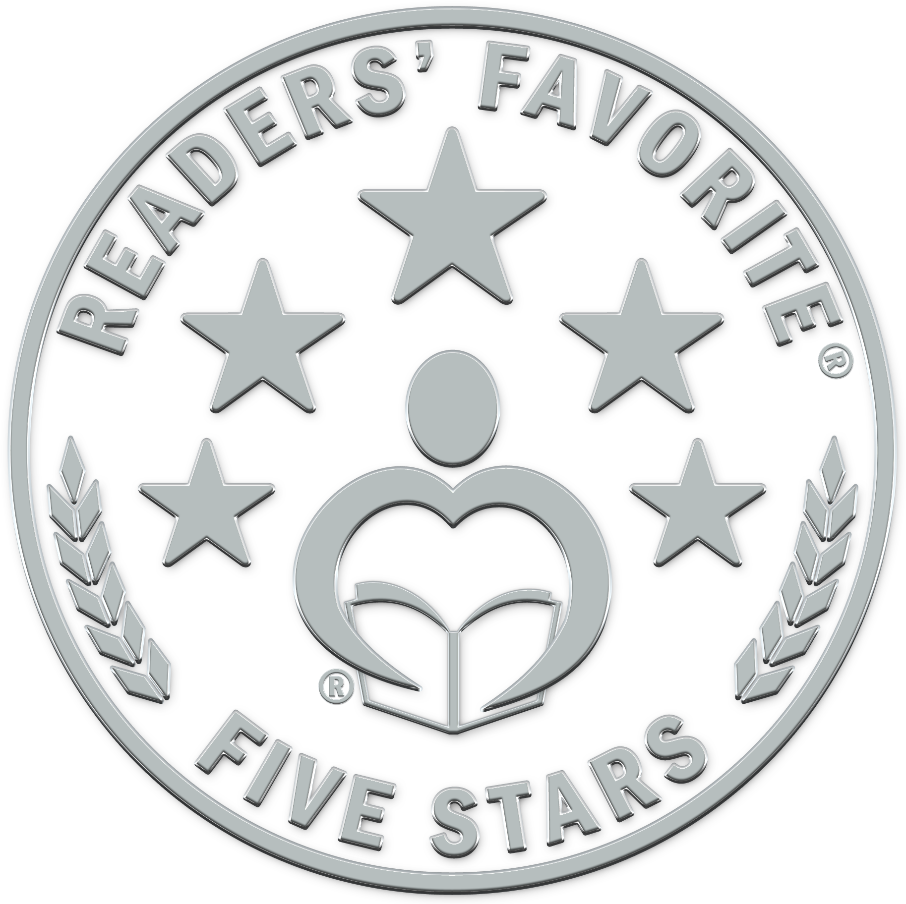 Readers Favorite Five Stars Emblem PNG image