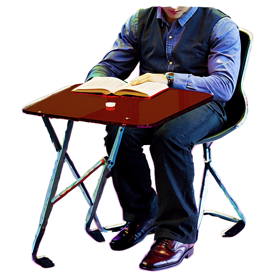 Reading Book At Desk Png 20 PNG image