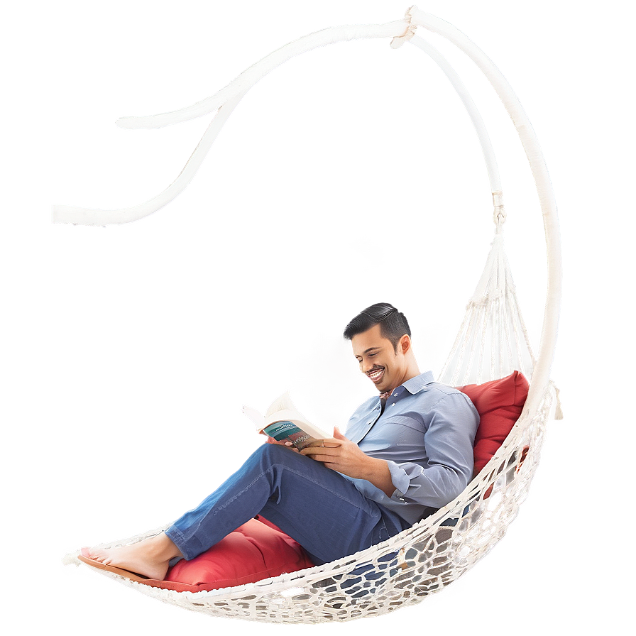 Reading Book In Hammock Png 37 PNG image