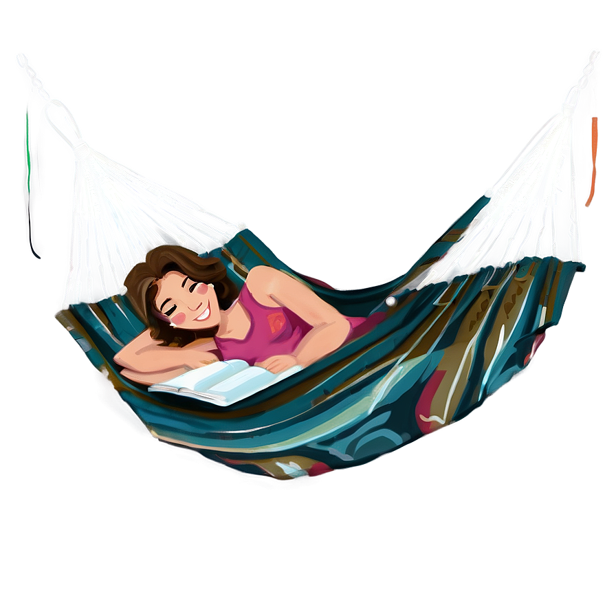 Reading Book In Hammock Png 94 PNG image