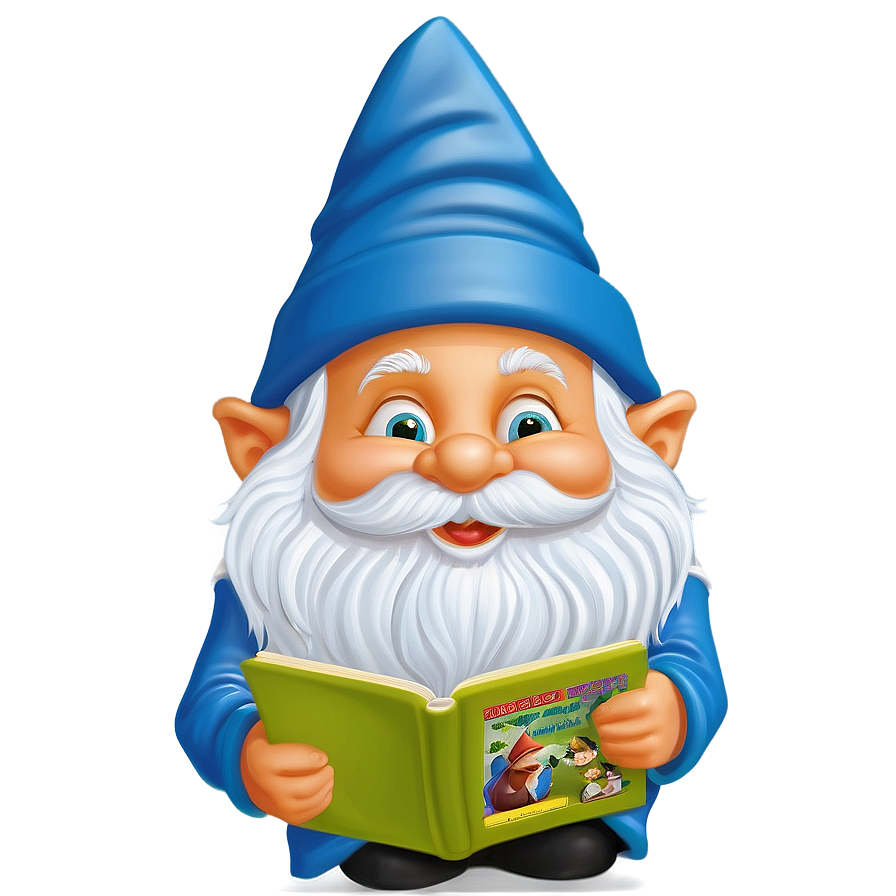 Reading Garden Gnome Png 06132024 PNG image