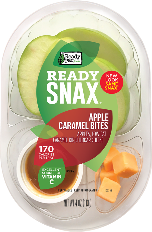 Ready Snax Apple Caramel Bites Packaging PNG image