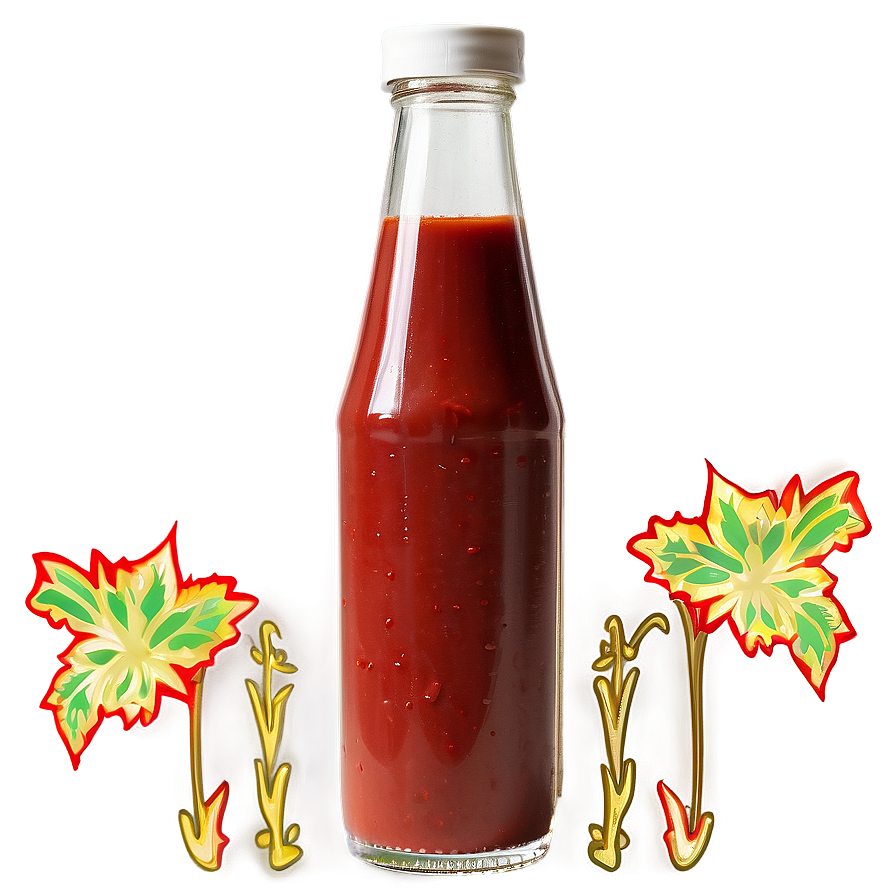 Real Ketchup Bottle Png Bgr32 PNG image