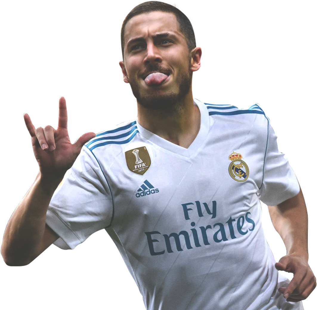 Real Madrid Player Celebration Gesture PNG image