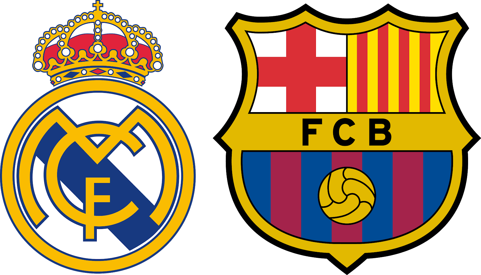 Real Madridand F C Barcelona Crests PNG image