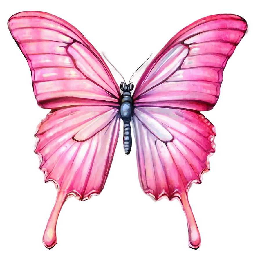 Real Pink Butterfly Png Aul68 PNG image