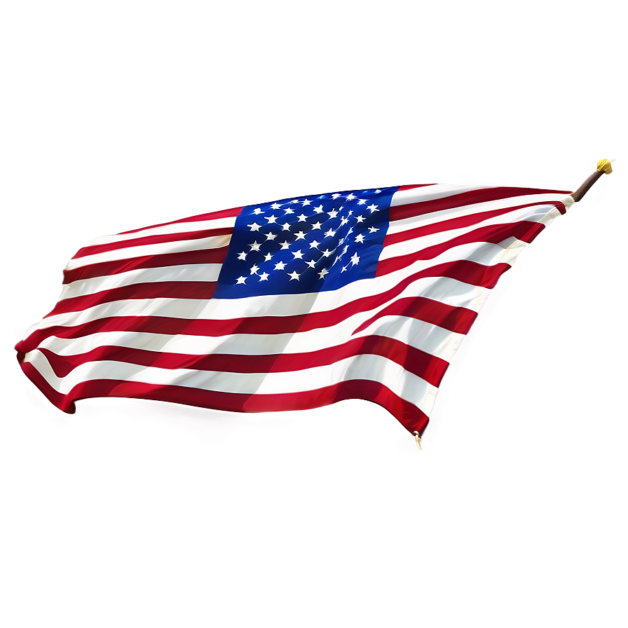 Realistic American Flag Waving Png Rqe90 PNG image
