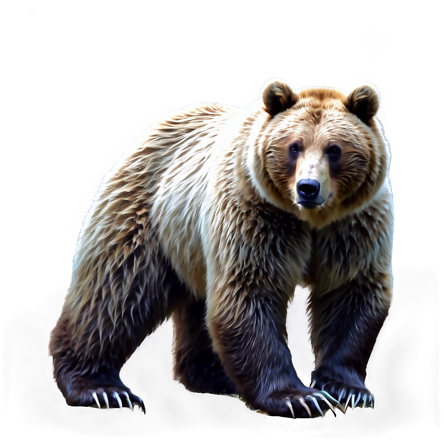 Realistic Bear Drawing Png 05032024 PNG image