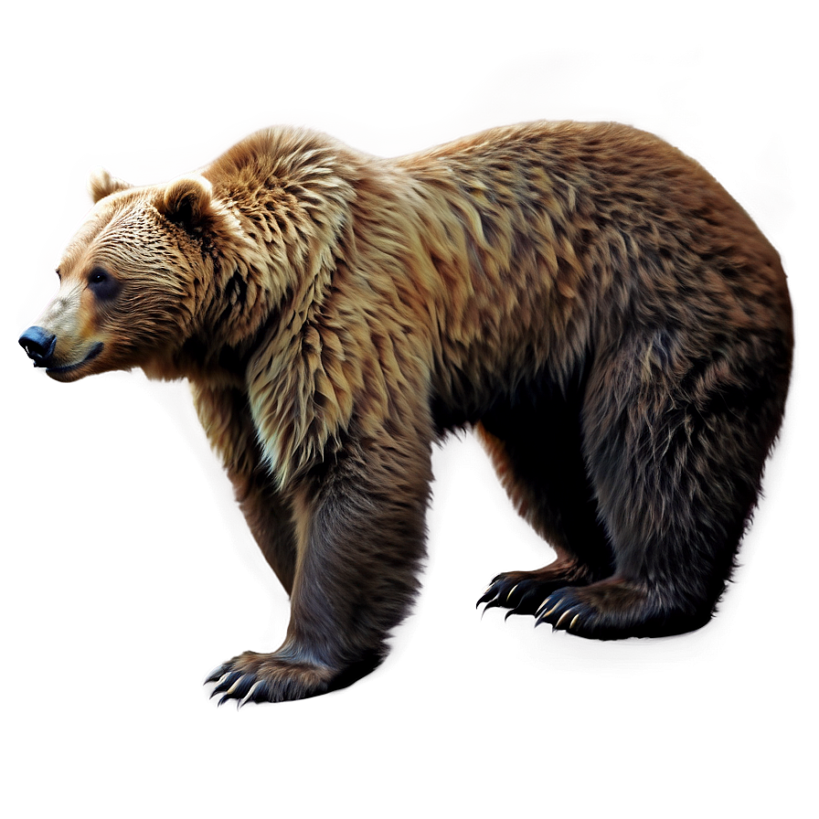 Realistic Bear Drawing Png Mbf PNG image