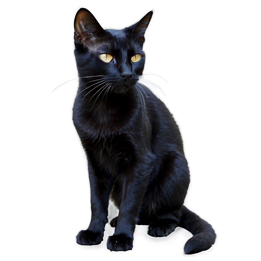 Realistic Black Cat Png Cee PNG image