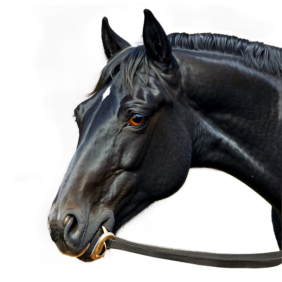 Realistic Black Horse Drawing Png 14 PNG image