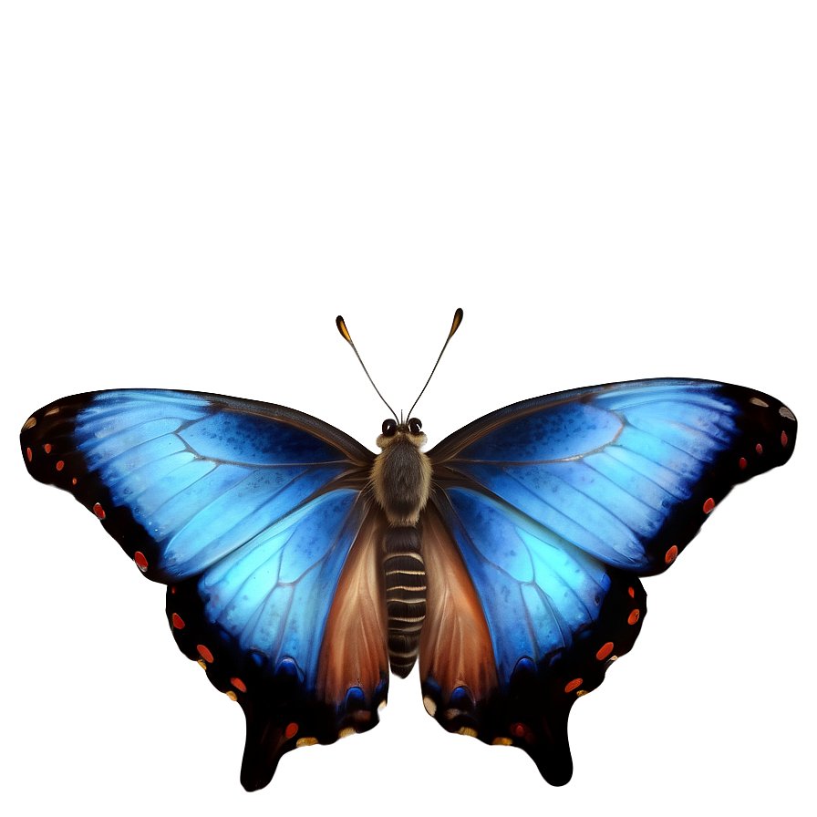 Realistic Blue Butterfly Image Png 48 PNG image