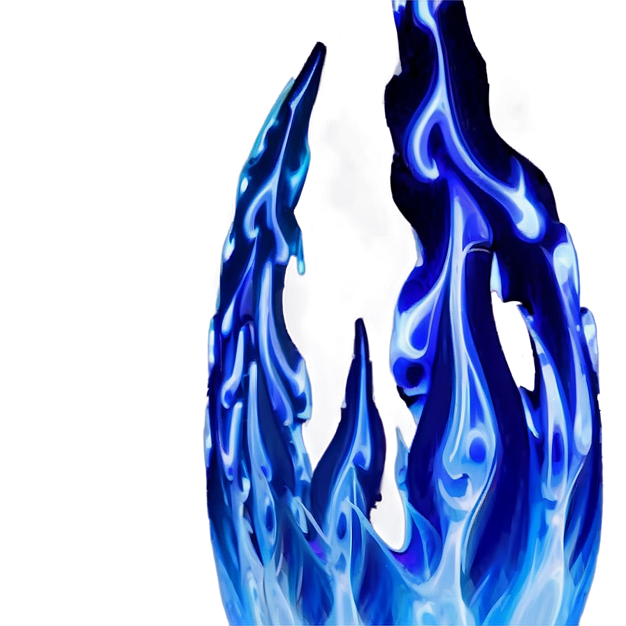 Realistic Blue Flames Png Fbk39 PNG image