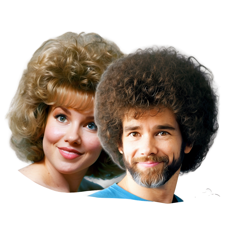 Realistic Bob Ross Hair Png 80 PNG image