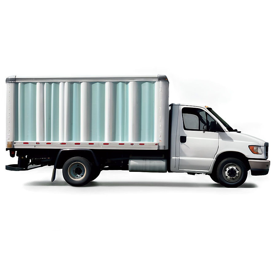 Realistic Box Truck Rendering Png 65 PNG image