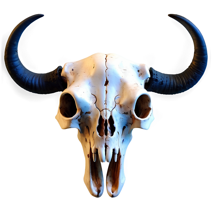 Realistic Bull Skull Png 06122024 PNG image