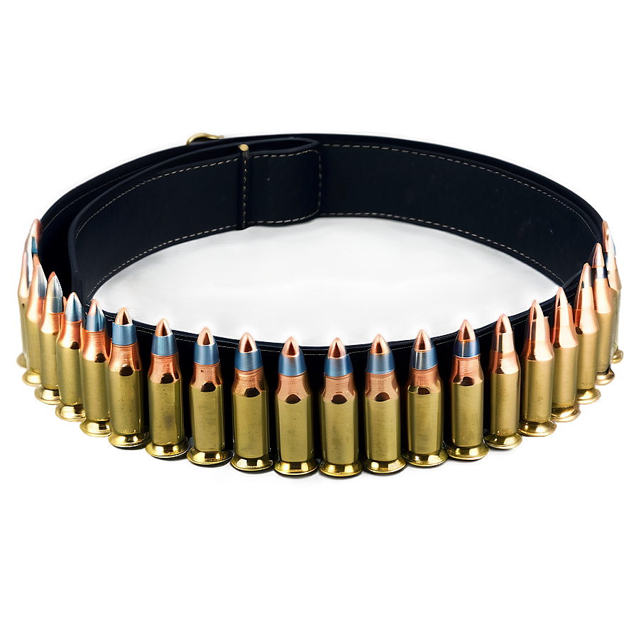 Realistic Bullet Belt Png 06272024 PNG image