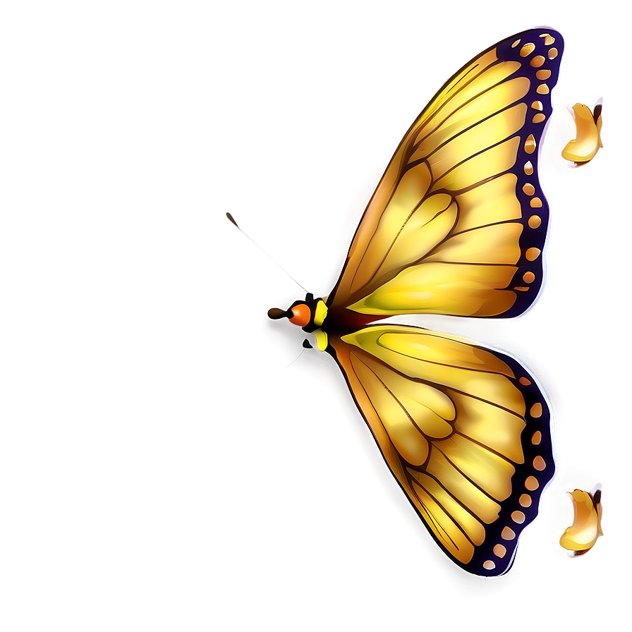 Realistic Butterfly Outline Png 05252024 PNG image