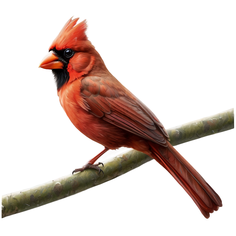 Realistic Cardinal Drawing Png Sni PNG image