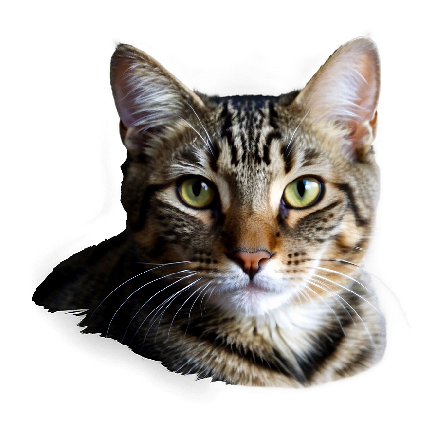 Realistic Cat Portrait Png A PNG image