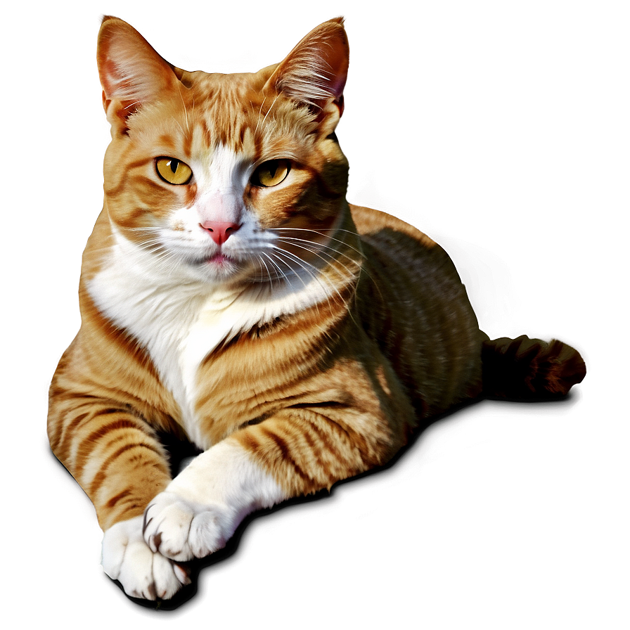 Realistic Cat Portrait Png B PNG image